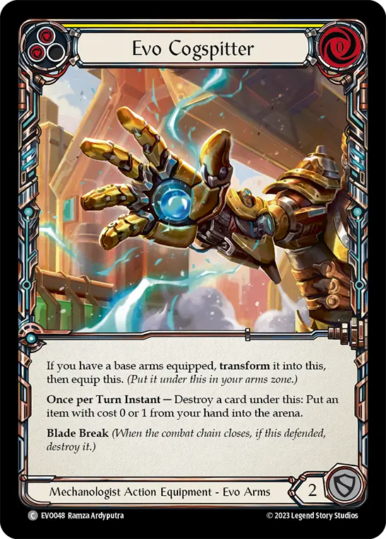 Evo Cogspitter — Bright Lights Flesh and Blood card by Ramza Ardyputra