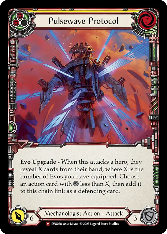 Pulsewave Protocol — Bright Lights Flesh and Blood card by Asur Misoa