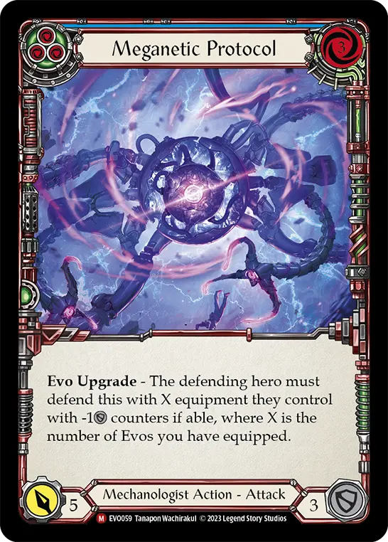Meganetic Protocol — Bright Lights Flesh and Blood card by Tanapon Wachirakul