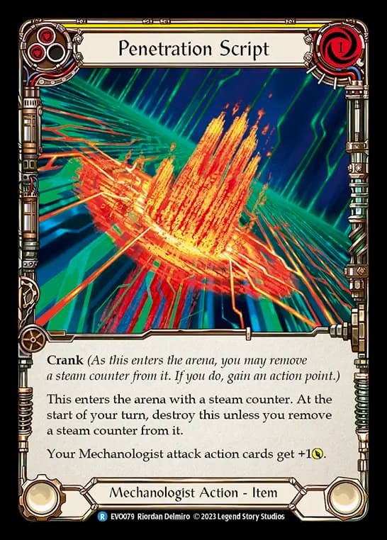 Penetration Script — Bright Lights Flesh and Blood card by Riordan Delmiro