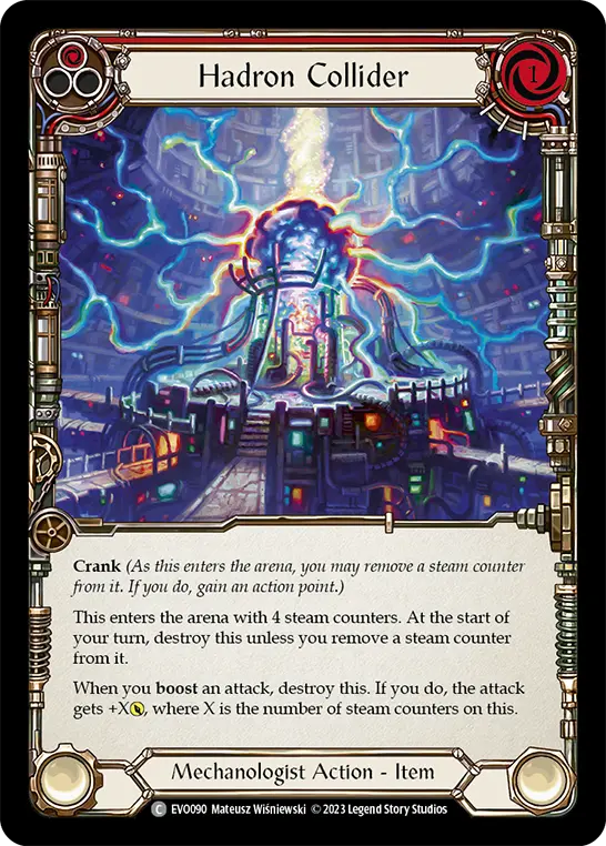 Hadron Collider (Red) — Bright Lights Flesh and Blood card by Mateusz Wiśniewski