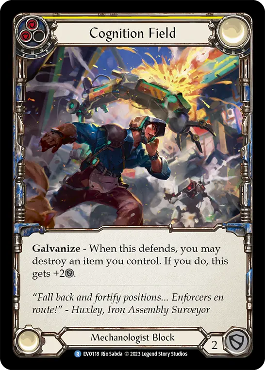 Cognition Field (Yellow) — Bright Lights Flesh and Blood card by Rio Sabda