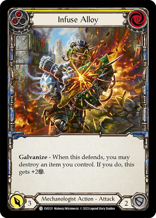 Infuse Alloy (Yellow) — Bright Lights Flesh and Blood card by Mateusz Wiśniewski