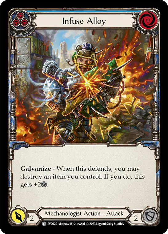 Infuse Alloy (Blue) — Bright Lights Flesh and Blood card by Mateusz Wisniewski
