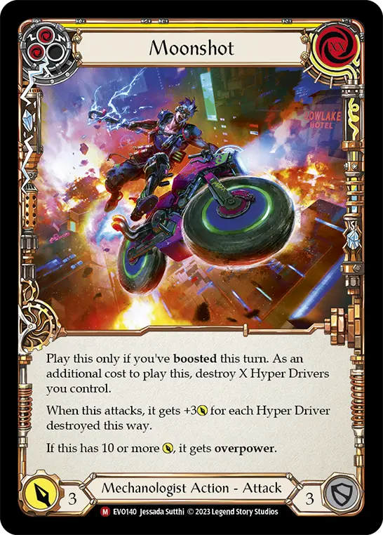 Moonshot — Bright Lights Flesh and Blood card by Joshua Perez