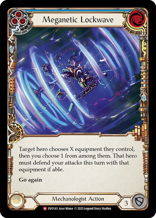 Meganetic Lockwave — Bright Lights Flesh and Blood card by Asur Misoa