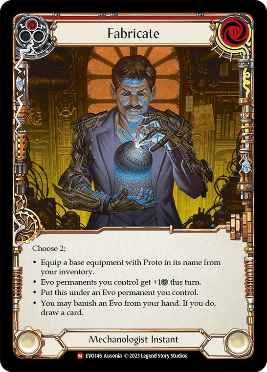 Fabricate — Bright Lights Flesh and Blood card by Ausonia