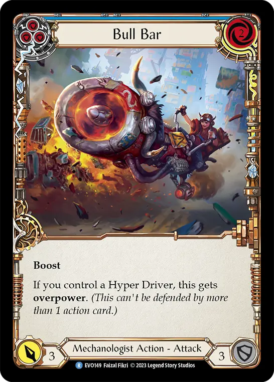 Bull Bar (Blue) — Bright Lights Flesh and Blood card by Faizal Fikri