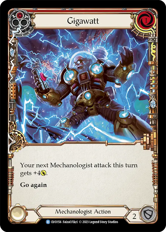 Gigawatt (Red) — Bright Lights Flesh and Blood card by Faizal Fikri