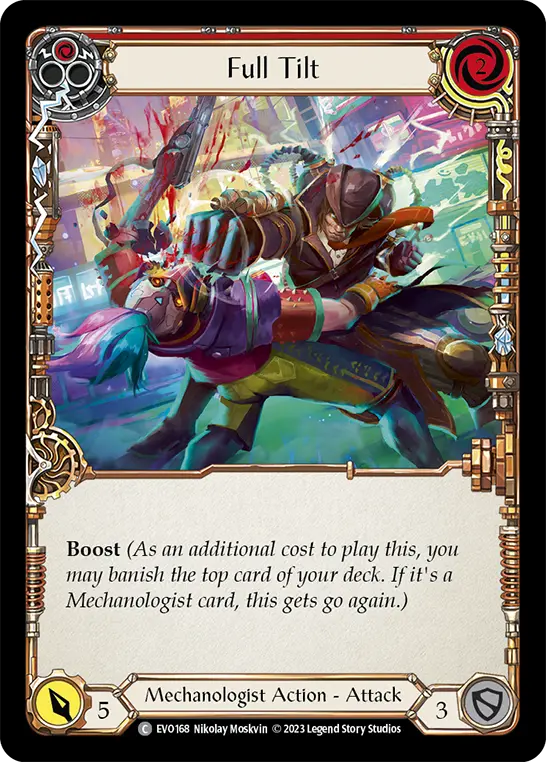 Full Tilt (Red) — Bright Lights Flesh and Blood card by Nikolay Moskvin