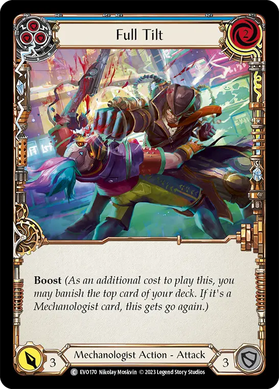 Full Tilt (Blue) — Bright Lights Flesh and Blood card by Nikolay Moskvin