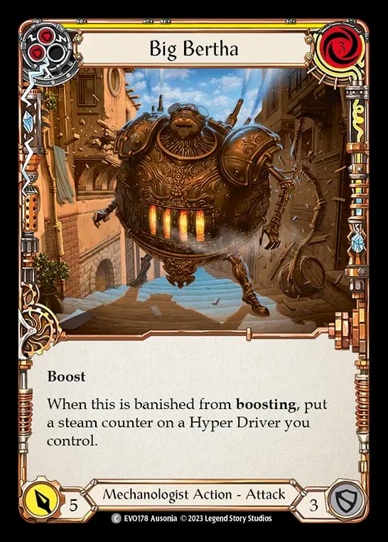 Big Bertha (Yellow) — Bright Lights Flesh and Blood card by Ausonis