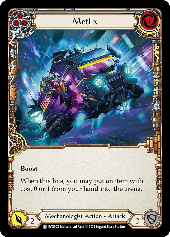 MetEx (Blue) — Bright Lights Flesh and Blood card by Muhammad Fajri