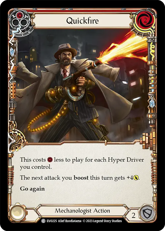 Quickfire (Red) — Bright Lights Flesh and Blood card by Alief Rusdiatama