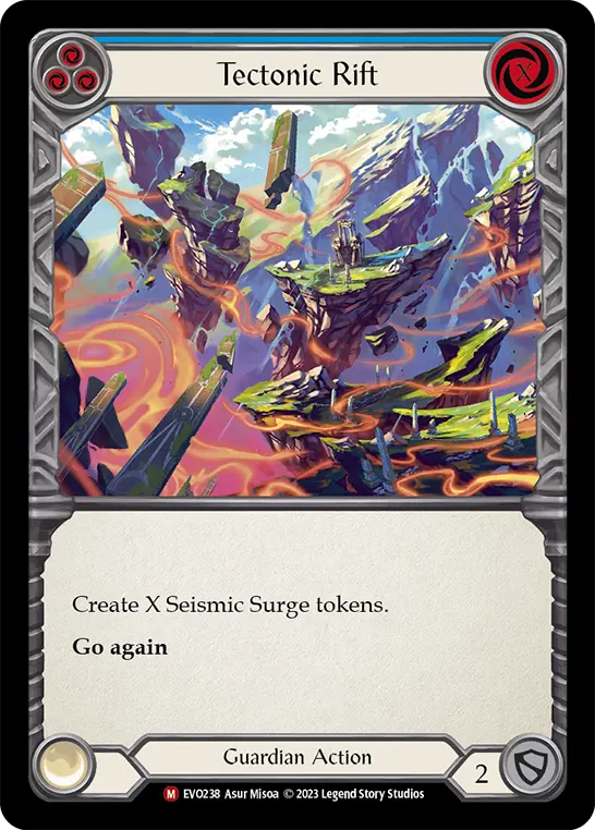 Tectonic Rift — Bright Lights Flesh and Blood card by Asur Misoa