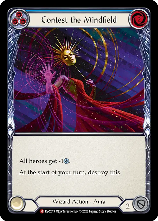 Contest the Mindfield — Bright Lights Flesh and Blood card by Olga Tereshenko