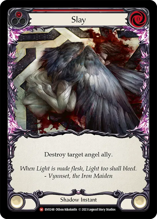 Slay — Bright Lights Flesh and Blood card by Othon Nikolaidis