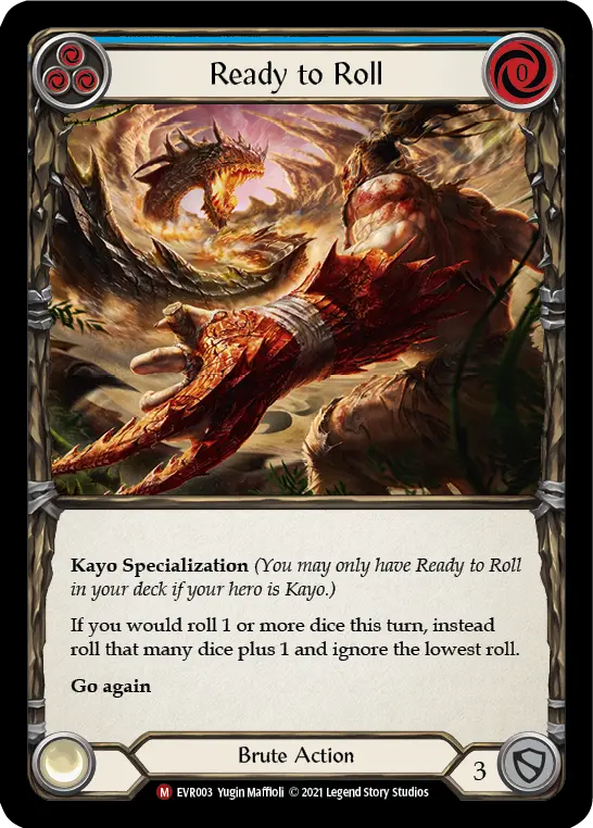 Ready to Roll — Everfest Flesh and Blood card by Yugin Maffioli