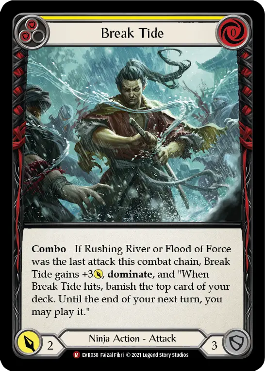 Break Tide — Everfest Flesh and Blood card by Faizal Fikri