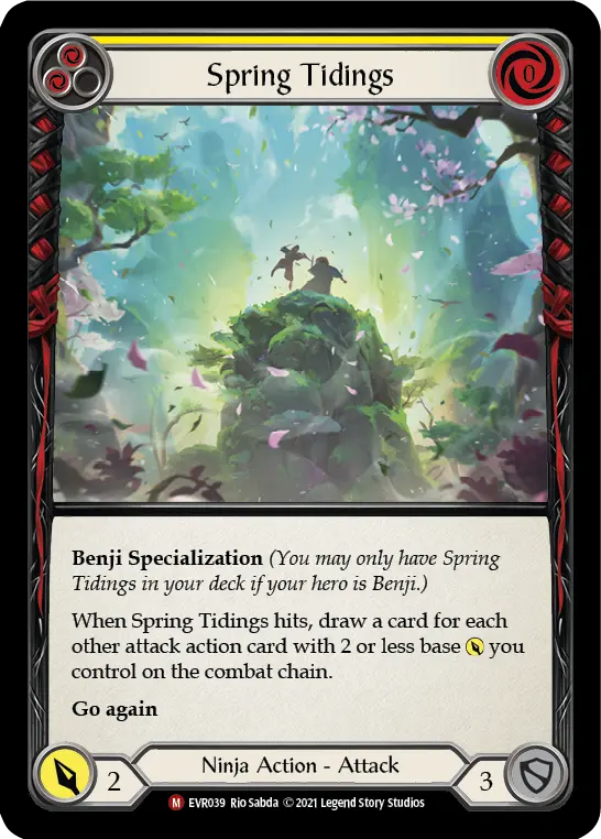 Spring Tidings — Everfest Flesh and Blood card by Rio Sabda