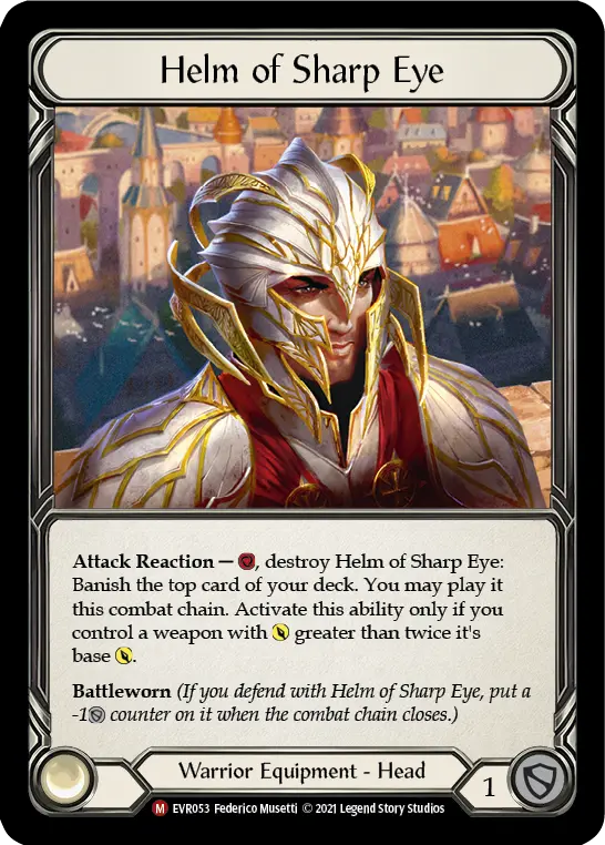 Helm of Sharp Eye — Everfest Flesh and Blood card by Federico Musetti