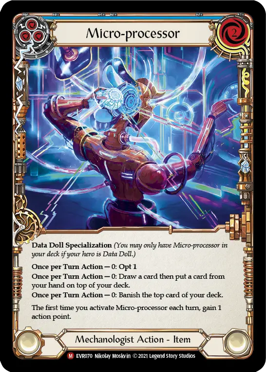 Micro-processor — Everfest Flesh and Blood card by Nikolay Moskvin