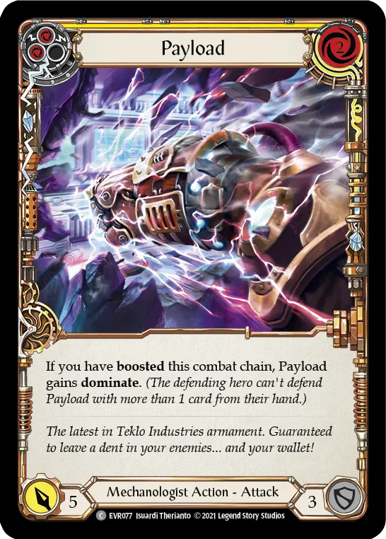 Payload (Yellow) — Everfest Flesh and Blood card by Isuardi Therianto