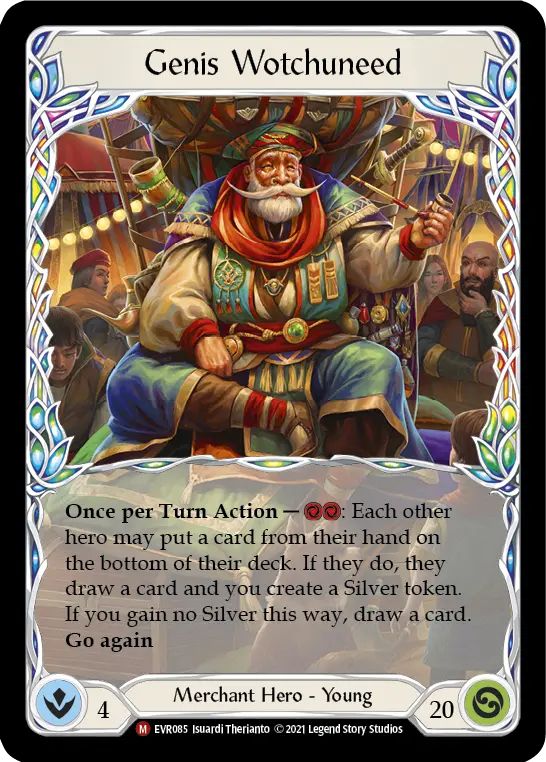 Genis Wotchuneed — Everfest Flesh and Blood card by Isuardi Therianto