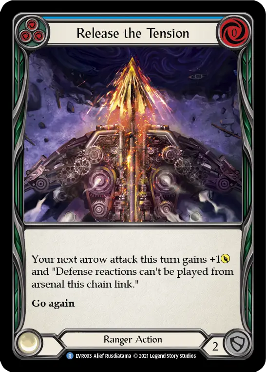 Release the Tension (Blue) — Everfest Flesh and Blood card by Alief Rusdiatama