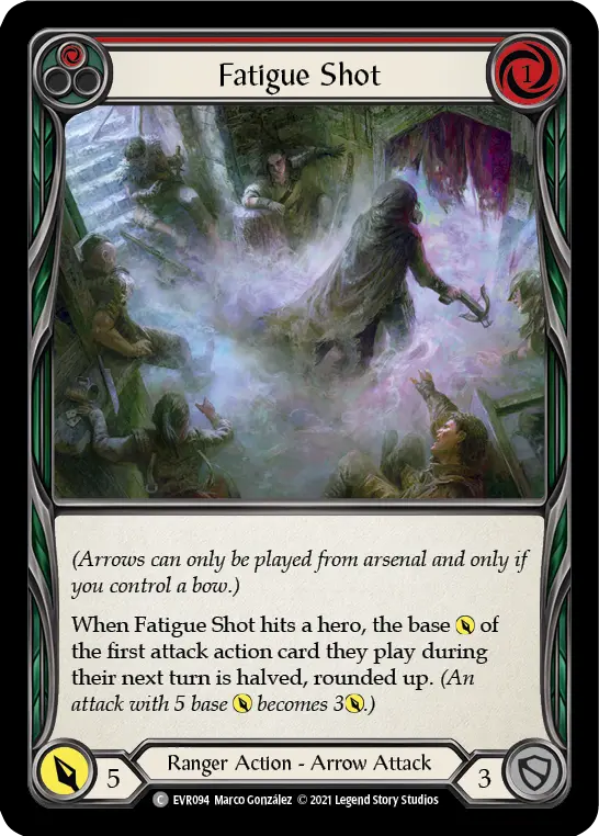 Fatigue Shot (Red) — Everfest Flesh and Blood card by Marco González