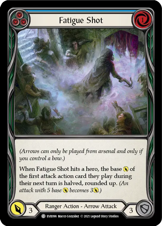 Fatigue Shot (Blue) — Everfest Flesh and Blood card by Marco González