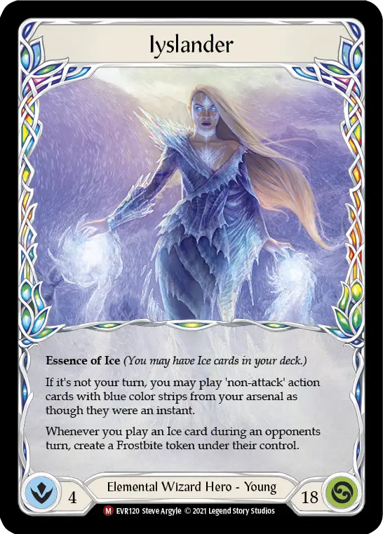 Iyslander — Everfest Flesh and Blood card by Steve Argyle
