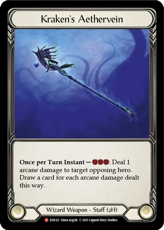 Kraken's Aethervein — Everfest Flesh and Blood card by Steve Argyle