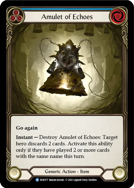 Amulet of Echoes — Everfest Flesh and Blood card by Maxim Kostin