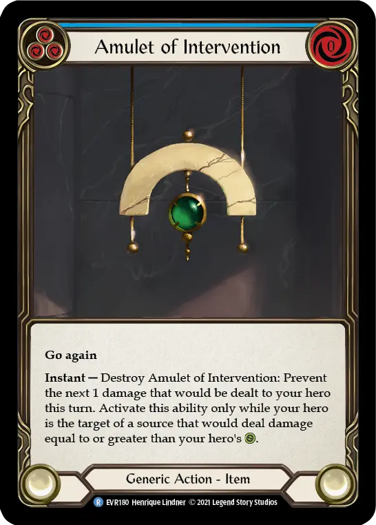 Amulet of Intervention — Everfest Flesh and Blood card by Henrique Lindner