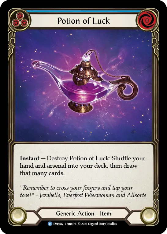 Potion of Luck — Everfest Flesh and Blood card by Enmoire