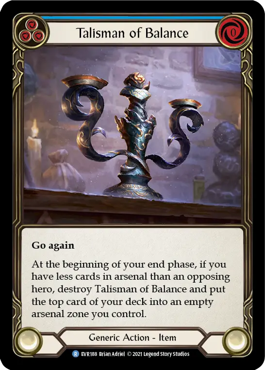 Talisman of Balance — Everfest Flesh and Blood card by Brian Adriel