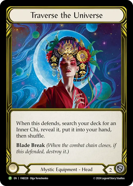 Traverse the Universe — Part the Mistveil Flesh and Blood card by Olga Tereshenko