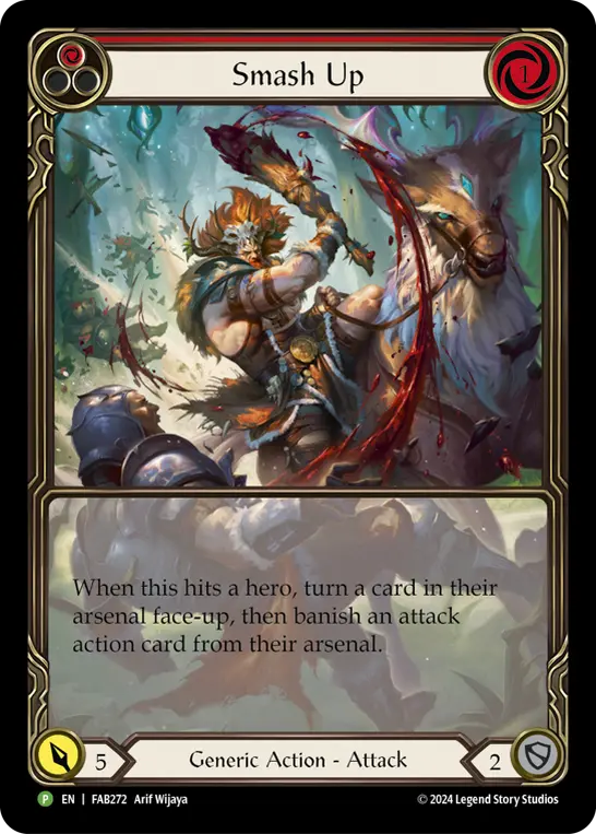 Smash Up (Extended Art) - FAB272 — Flesh and Blood: Promo Cards Flesh and Blood card by Arif Wijaya
