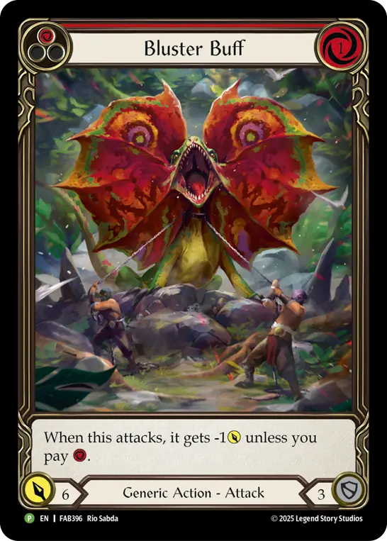 Bluster Buff — Super Slam Flesh and Blood card by Rio Sabda