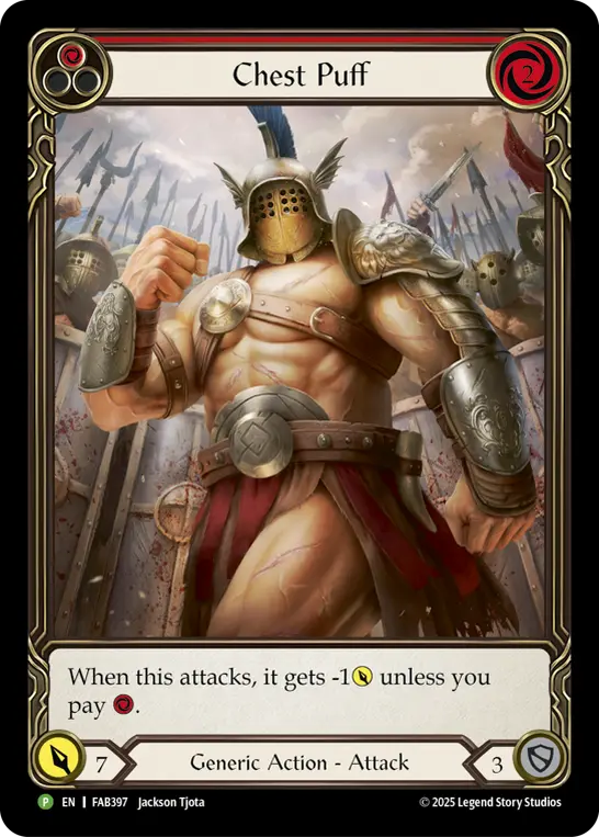 Chest Puff — Super Slam Flesh and Blood card by Jackson Tjota