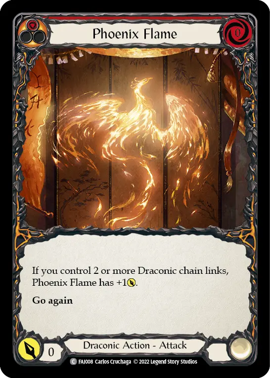 Phoenix Flame — Blitz Deck: Uprising - Fai Flesh and Blood card by Carlos Cruchaga