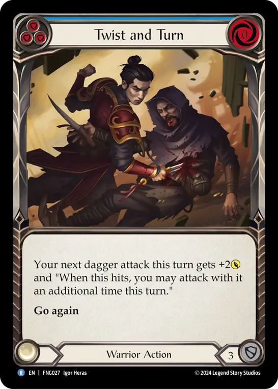 Twist and Turn (Blue) — Blitz Deck: The Hunted - Fang Flesh and Blood card by Igor Heras