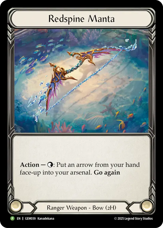 Redspine Manta — GEM Pack 2 Flesh and Blood card by KanadeKona