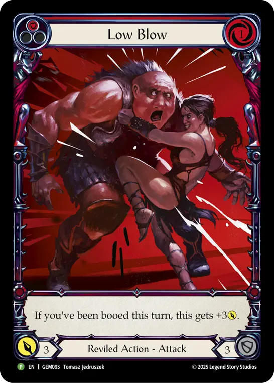 Low Blow — GEM Pack 3 Flesh and Blood card by Tomasz Jedruszek