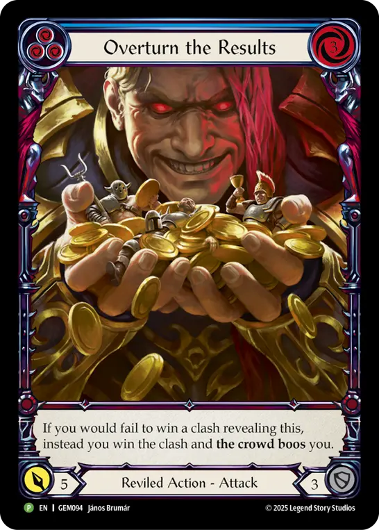 Overturn the Results — GEM Pack 3 Flesh and Blood card by János Brumár