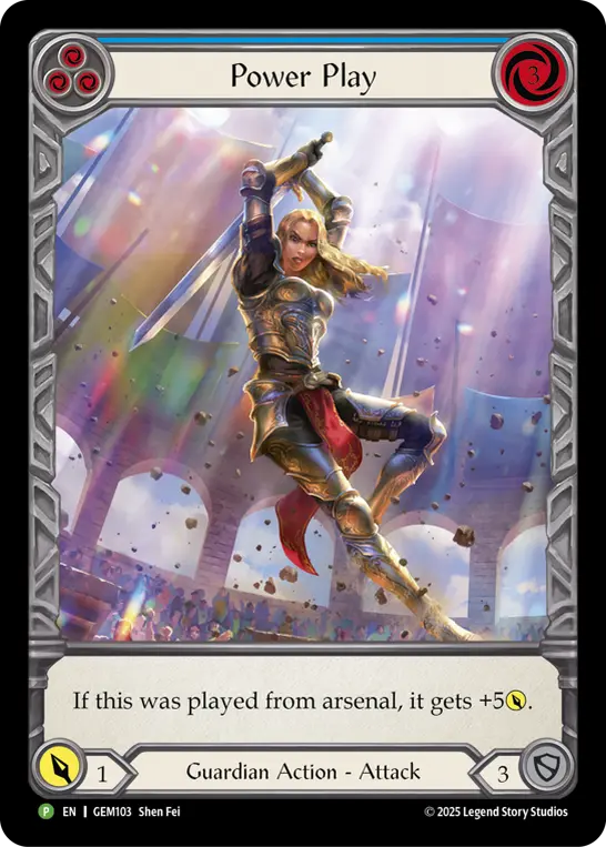 Power Play — GEM Pack 3 Flesh and Blood card by Shen Fei