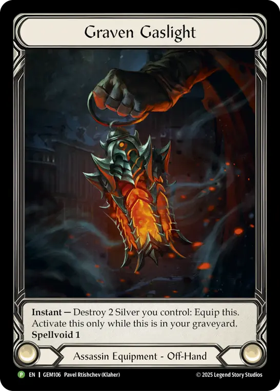 Graven Gaslight — GEM Pack 4 Flesh and Blood card by Pavel Rtishchev (Klaher)