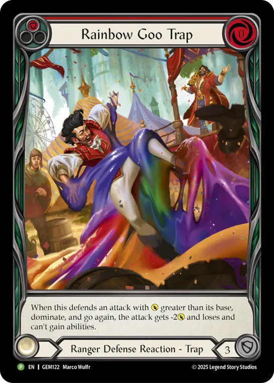 Rainbow Goo Trap (Red) — GEM Pack 4 Flesh and Blood card by Marco Wulfr