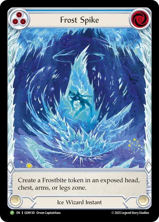 Frost Spike — GEM Pack 4 Flesh and Blood card by Orson CaptainSass